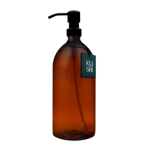 Brown Plastic Soap Dispenser