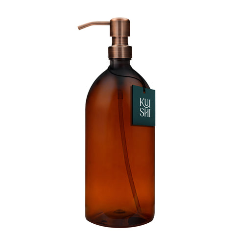 Brown Plastic Soap Dispenser