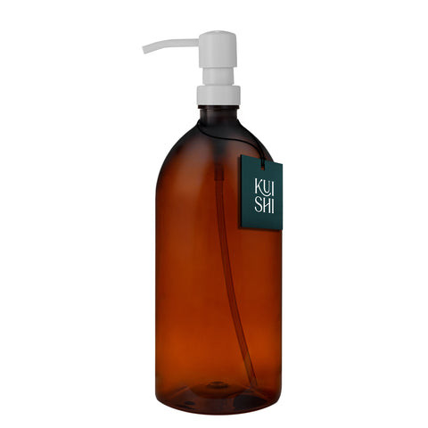 Brown Plastic Soap Dispenser