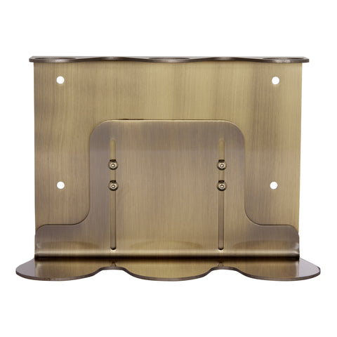 Soporte de Pared Triple para Botellas de Jabón en Oro