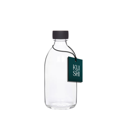 Botella de Almacenamiento de Vidrio Transparente