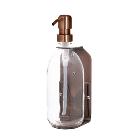 Copper Single Wall Mounted Soap Dispenser-Copper-250ml-Clear-Kuishi