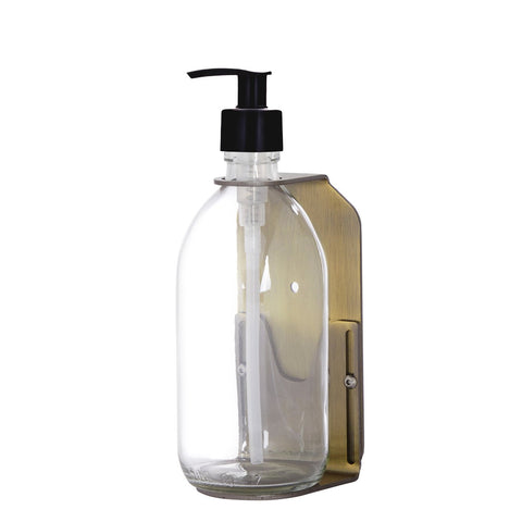 gold wall mounted soap Dispenser and plastic pump