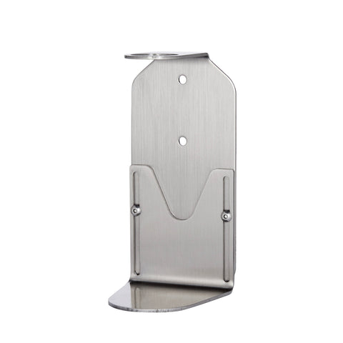 Nickel Single Wall Mounted Soap Dispenser-Silver-250ml-Amber-Kuishi
