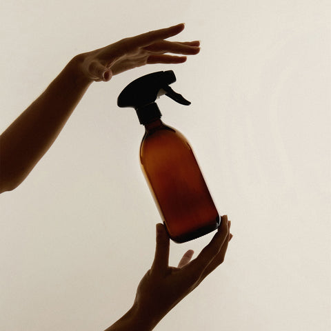 Kuishi Brown Glass Trigger Spray Bottle