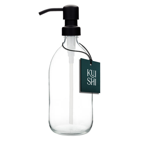 Clear Glass Soap Dispenser