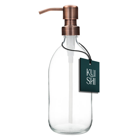 Clear Glass Soap Dispenser