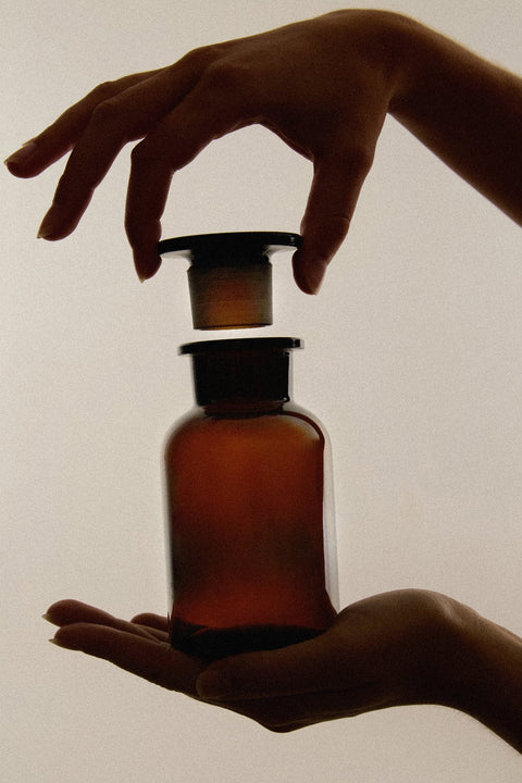 Braune Apothekergläser
