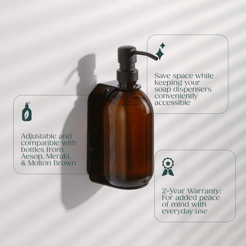 Soporte Único Negro para Botellas