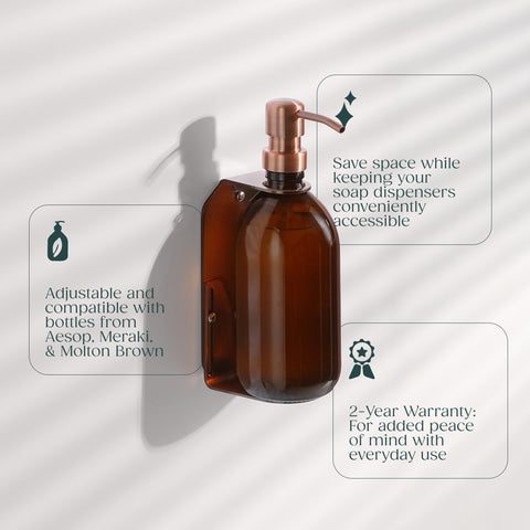 Copper Single Soap Bottle Holder