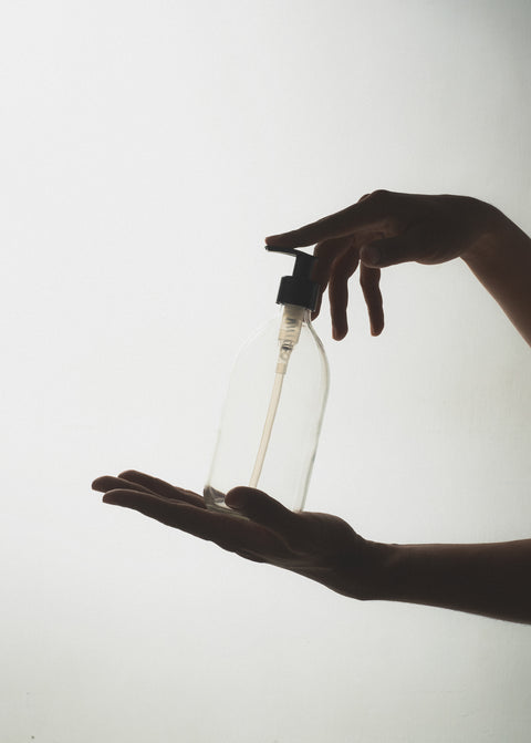 Clear Glass Pump Bottle