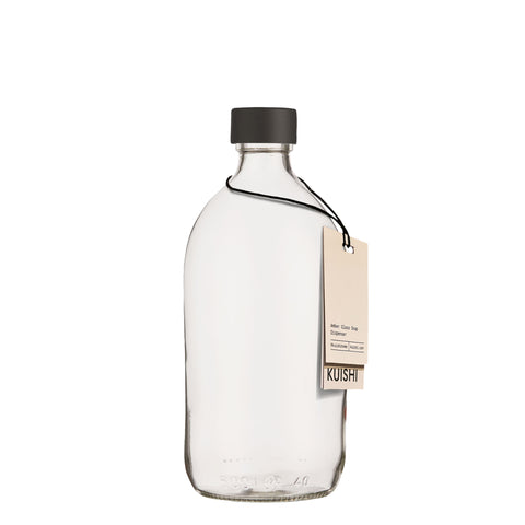 Bouteille de stockage en verre transparent