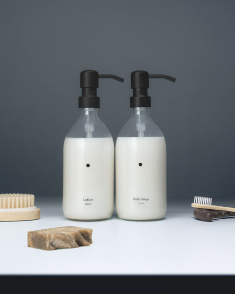 Minimal Clear Soap Dispenser