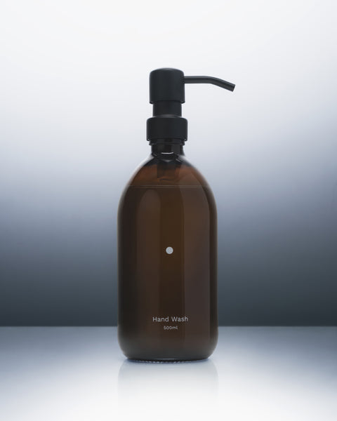 Distributeur de savon ambré minimaliste