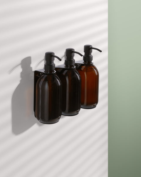 Black Triple Bottle Holder