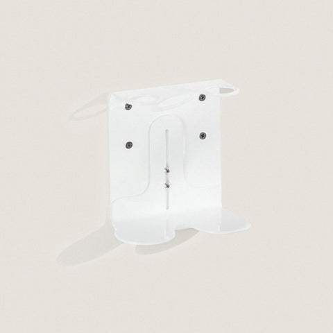 White Double Soap Bottle Holder