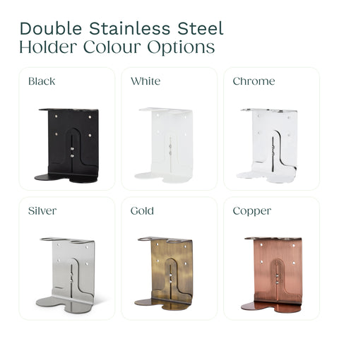 Shampoo & Conditioner - Mounted Two-Bottle Shower Dispenser Set