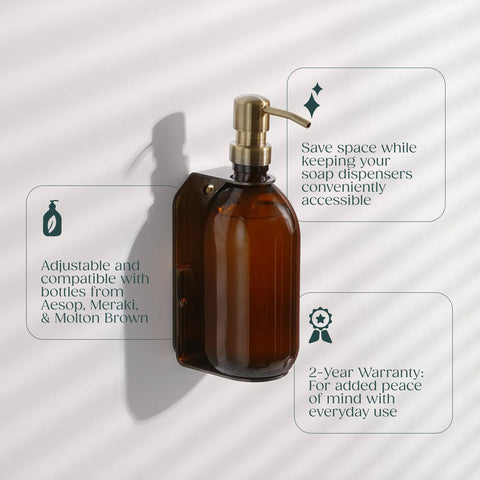 Gold Single Bottle Holder