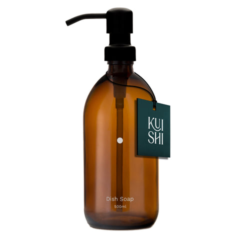 Minimal Amber Soap Dispenser