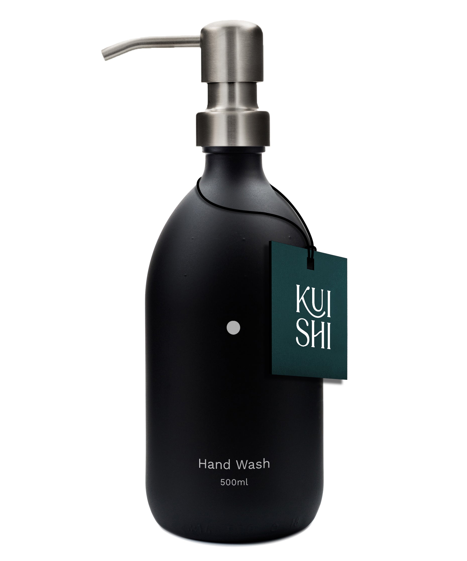 Minimal Black Soap Dispensers with Labels – Kuishi