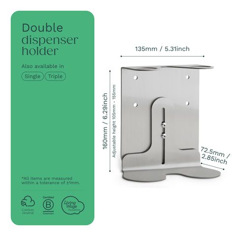 Nickel Double Bottle Holder