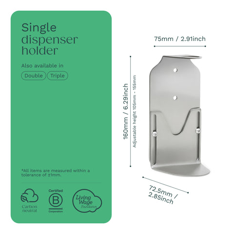 Nickel Single Bottle Holder