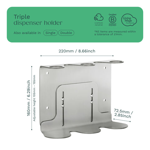 Nickel Triple Bottle Holder