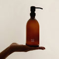 An image showing the Kuishi logo on the rear of the soap dispenser a mark of authenticity