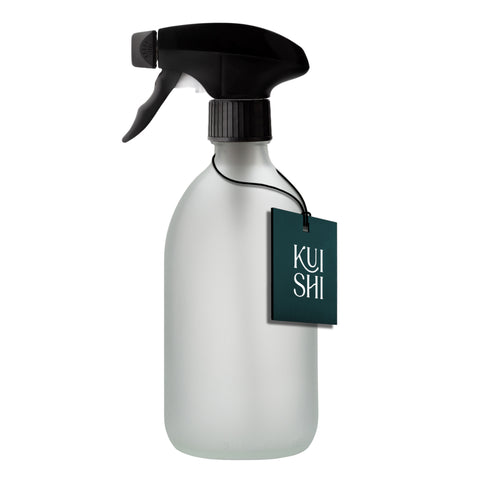 White Glass Spray Bottle