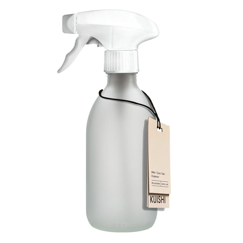 White Glass Spray Bottle