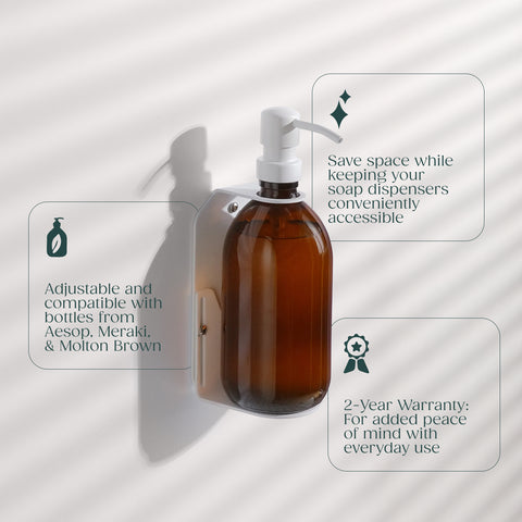 White Single Bottle Holder