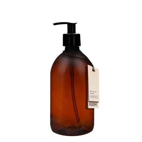 Amber Brown Plastic Soap Dispenser Bottle 1000ml by Kuishi