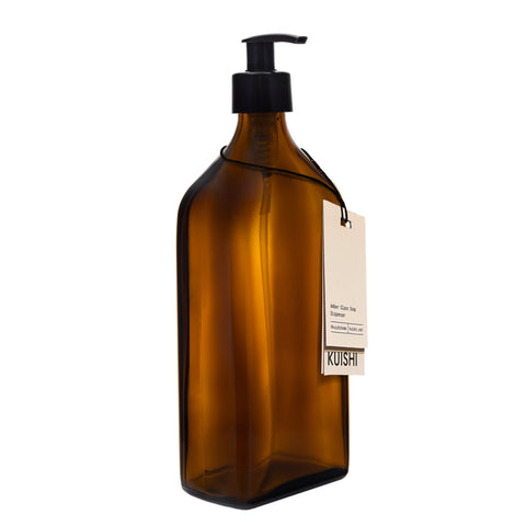 Amber Rectangle Soap Dispenser-200ml-Kuishi