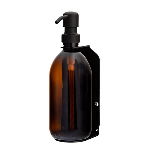 Black Wall Mounted Dispenser Black Pump