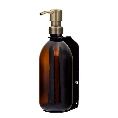 Black Wall Mounted Dispenser Gold  Pump