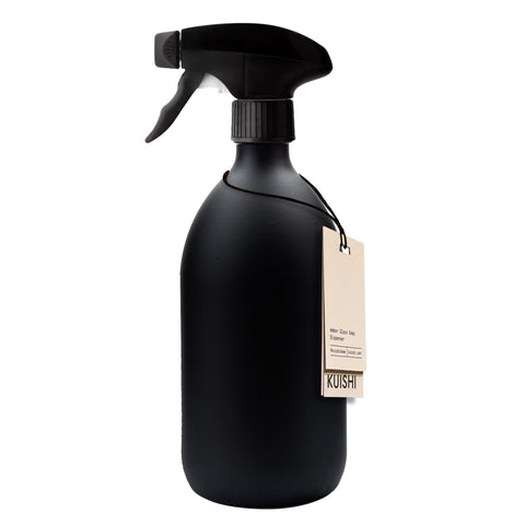 Black Glass Spray Bottle with Black Plastic Trigger Pump 1000ml by Kuishi