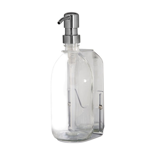 Chrome Single Wall Mounted Soap Dispenser