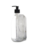 Chrome Single Wall Mounted Soap Dispenser-Plastic-250ml-Clear-Kuishi