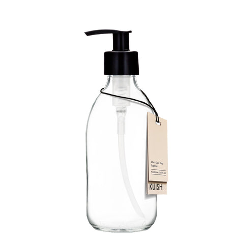 Clear Glass Soap Dispenser 300ml by Kuishi