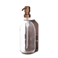 Copper Single Wall Mounted Soap Dispenser-Copper-250ml-Clear-Kuishi