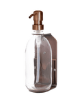 Copper Single Wall Mounted Soap Dispenser-Copper-250ml-Clear-Kuishi