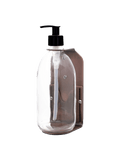 Copper Single Wall Mounted Soap Dispenser-Plastic-250ml-Amber-Kuishi