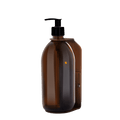 Copper Single Wall Mounted Soap Dispenser-Plastic-300ml-Amber-Kuishi