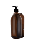 Copper Single Wall Mounted Soap Dispenser-Plastic-300ml-Amber-Kuishi