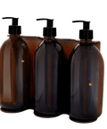 Copper Triple Wall Mounted Soap Dispenser-Copper-250ml-Amber-Kuishi