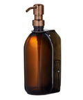 Gold Single Wall Mounted Soap Dispenser-Gold Pump / 250ml / Amber