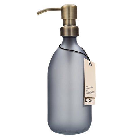 Grey Soap Dispenser-Gold-250ml-Kuishi