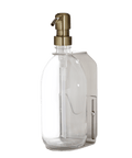 Nickel Single Wall Mounted Soap Dispenser-Copper-250ml-Clear-Kuishi