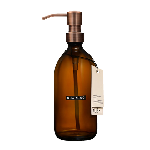 refillable Shampoo bottle with copper pump