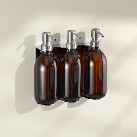 Kuishi Triple Wall Mounted Soap Dispenser